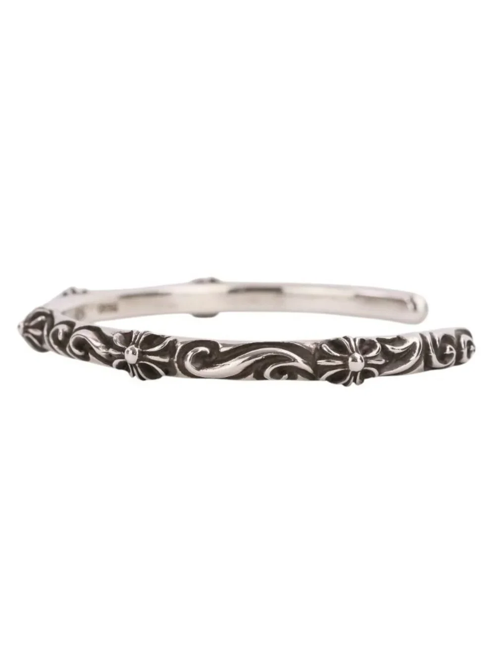 Chrome Hearts Sbt Band Silver Bangle Bracelet